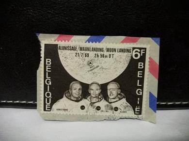 1969 Belgium Stamp Moon Landing Astronauts