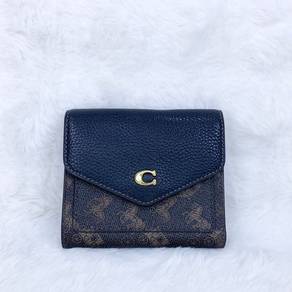 Coach Wyn Small Monogram Canvas Brown Wallet