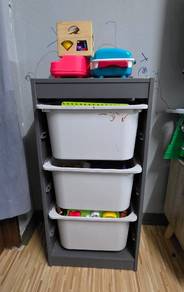 Toy Storage Cabinet with Toys Included