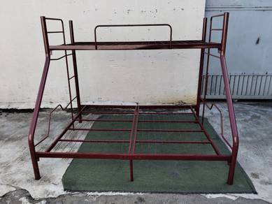 YE09F Katil Besi Queen Single Metal Double Decker