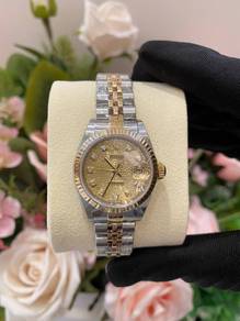 2005 Rolex Lady Datejust 26 Half 18k 750 Yellow