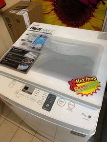 TOSHIBA 8kg Washing Machine 5JL7nx4 - terpakai