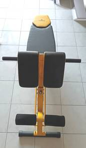 Adjustable Bench Chair Yellow Black