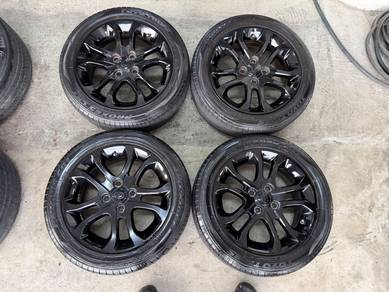 Rim myvi g3 gloss black tayar toyo cr1 bunga 80%