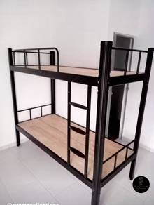 Katil double decker single papan