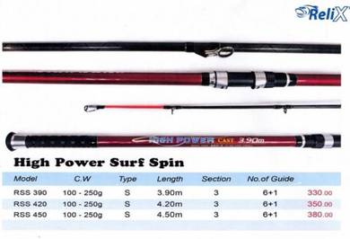 RELIX HIGH POWER SURF SPIN ROD 15 & 16 Kaki