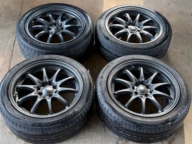 Sport Rim 16 Second Volk Rays CE28 Siap Tayar Seco