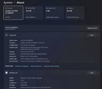 Acer Helios Neo 16 i9 RTX4070 32GB 1TB 240Hz