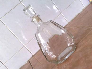 Botol flat decanter bottle
