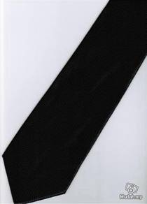 Black Blinking Solid Glitter Thai Silk Neck Tie