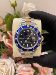 Rolex Submariner Date Half 18k 750 Yellow Gold