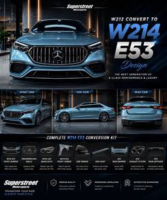Mercedes Benz W212 Conversion W214 E53 Bodykit