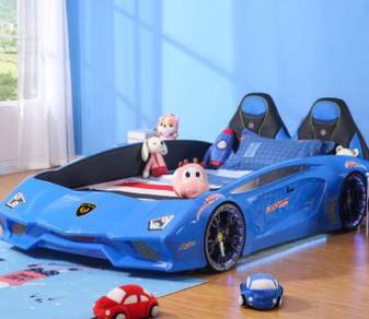 Children Bed Car King Size Cartoon Bed frame Katil