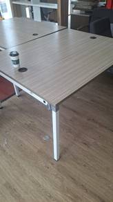 5ft wood table metal frame leg Meja kayu kaki besi