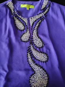 Baju Kurung Moden Violet