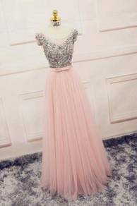 Pink diamond party dinner dress prom RBP0064
