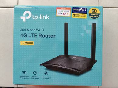 TP-Link TL-MR101 4G LTE Router 300Mbps, Preowned