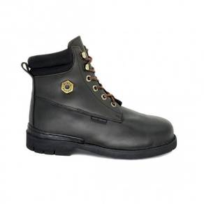 Safety Shoe Black Hammer Men Mid Brown Lace BH4654