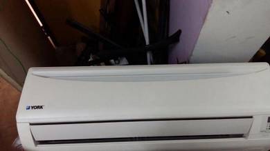 York 1.0hp Air Cond Aircond recondition Remote