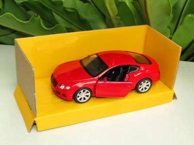 TOP(12cm) Bentley Continental GT Red Diecast Car