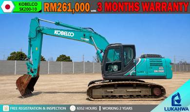 [JAPAN IMPORTED] KOBELCO SK200-10 Mesin Excavator