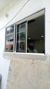Tingkap Sliding bilik Penjabat - (Aluminium-Kaca)