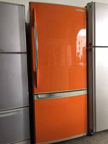 Panasonic Orange 2 doors fridge Peti Sejuk Ais