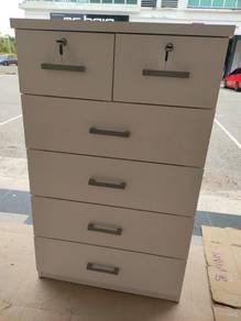 5 Layers Chest Of Drawer (6 Drawers) With 2 Locker