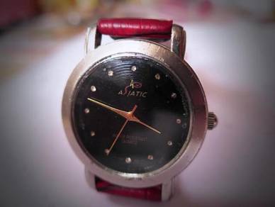 Asiatic Quartz Black Dial Watch
