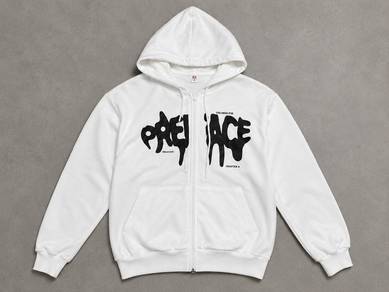 prejace,white hoodie,size s