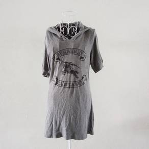 Burberry Grey Hoodie Dress