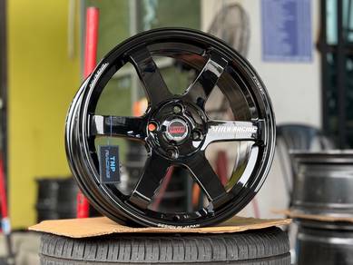 Sport Rim Baru 16 Volk Rays TE37 Glossy Black Mili