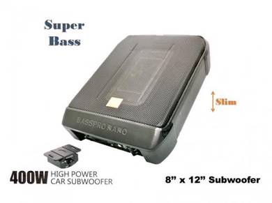 8''x12'' COMPACT-SLIM ACTIVE SUBWOOFER Super Bass