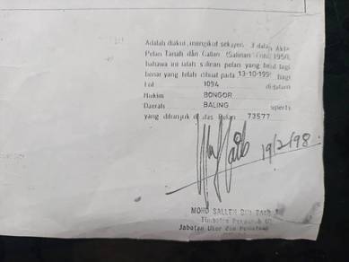 Mixed Development Land in Baling, KDH