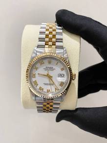 Rolex Datejust 36 Half 18k750 Yellow Gold Jubilee