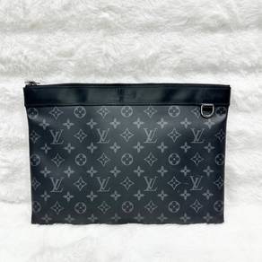 LV Monogram Eclipse Pochette Voyage Clutch