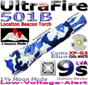 UltraFire 501B 9s Cree XP-G3 Cool-White LED Torch