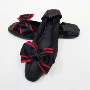 Salvatore Ferragamo Silk Bow Women Flats