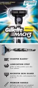 GILLETTE MACH 3 Razor Hair Shaver First Real Shave