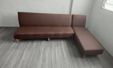 SO12D New * Kerusi 4 Seater L Shape Sofa Bed