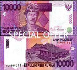 Indonesia 10000 rupiah 2009 p 143 unc