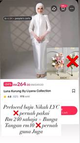 preloved baju nikah lyc