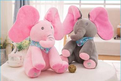 Musical Toy Cute Peek-A-Boo Singing Elephant