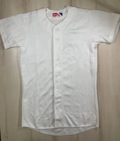 Mizuno Baseball White Jersey #CN Used