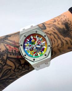 Custom GShock Mod 44mm Rainbow Murakami White
