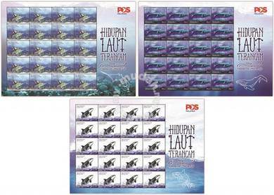 Mint Stamp Sheet Endangered Marine Life Msia 2015