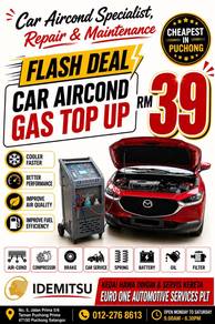 Flash Deal Car Aircond Gas Top Up
