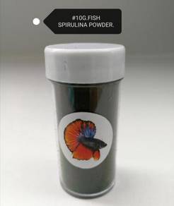Betta Spirulina Powder Feed 10gram Makanan Ikan
