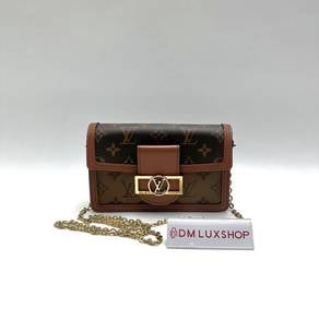 Preloved LV Reverse Monogram Dauphine WOC GHW