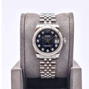 Pre Owned Nov 2016 Rolex Datejust 31 Blue GA1298